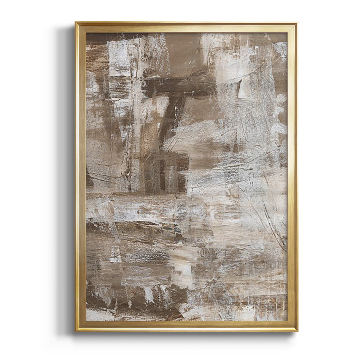 Bronzed II - Modern Framed Canvas Print