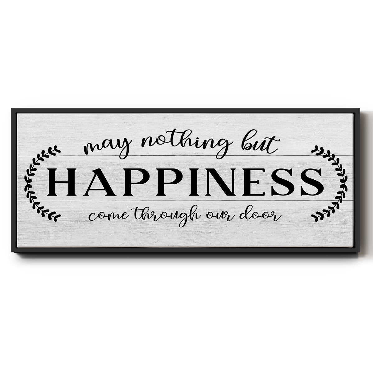 Through Our Door - Floater Framed Canvas Print