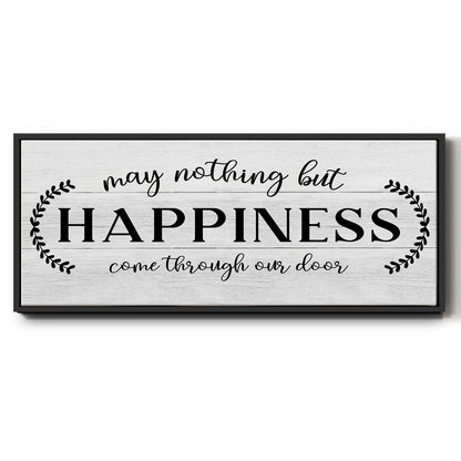 Through Our Door - Floater Framed Canvas Print