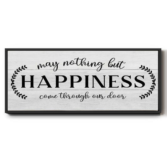 Through Our Door - Floater Framed Canvas Print