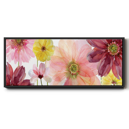 Pop of Pink II - Floater Framed Canvas Print