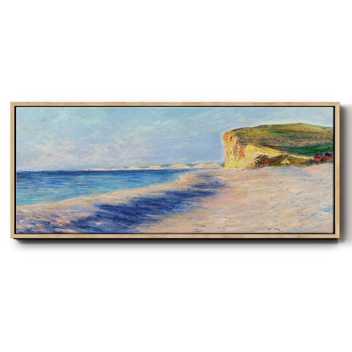 Pourville, Near Dieppe, 1882 - Floater Framed Canvas Print