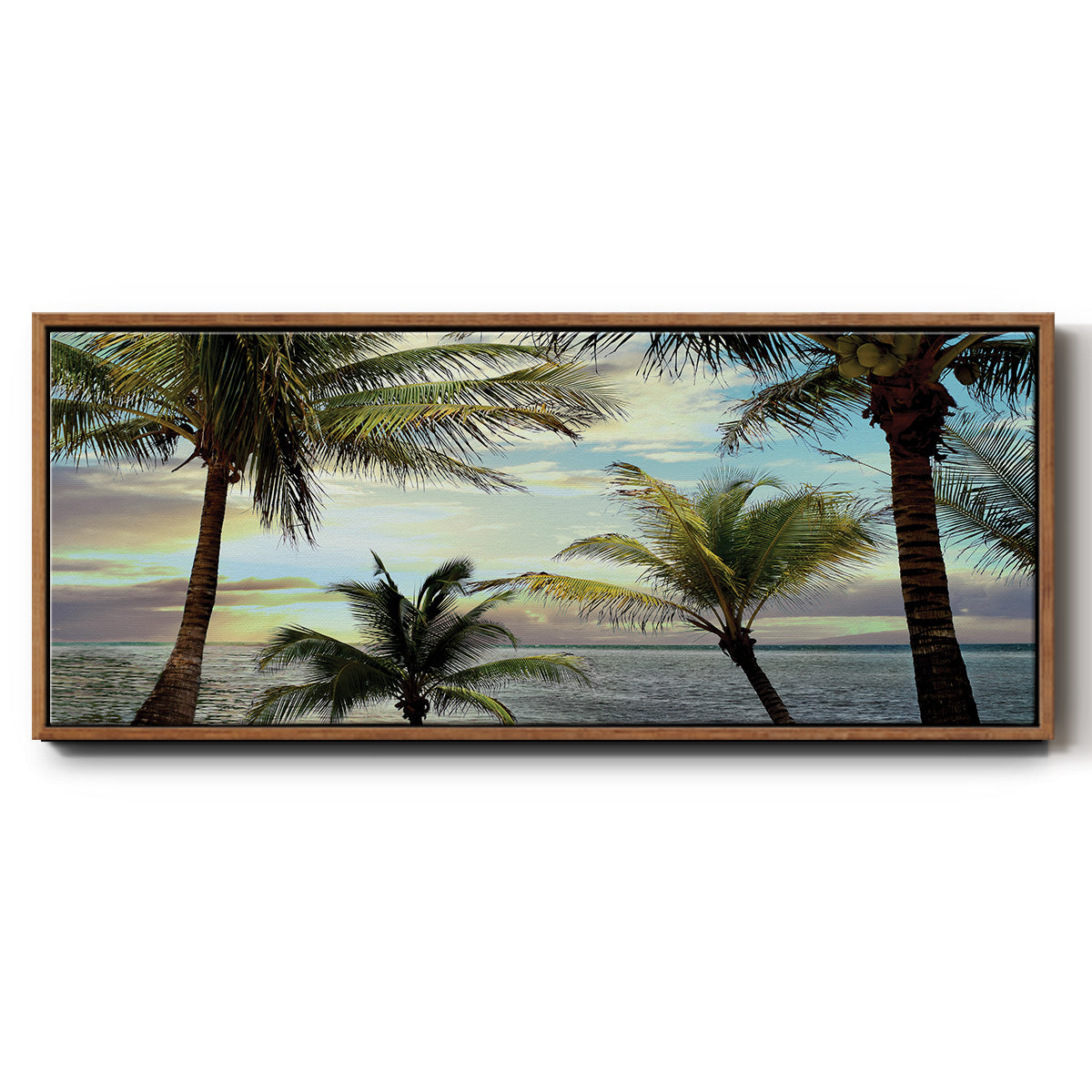 Honduras Sunset - Floater Framed Canvas Print