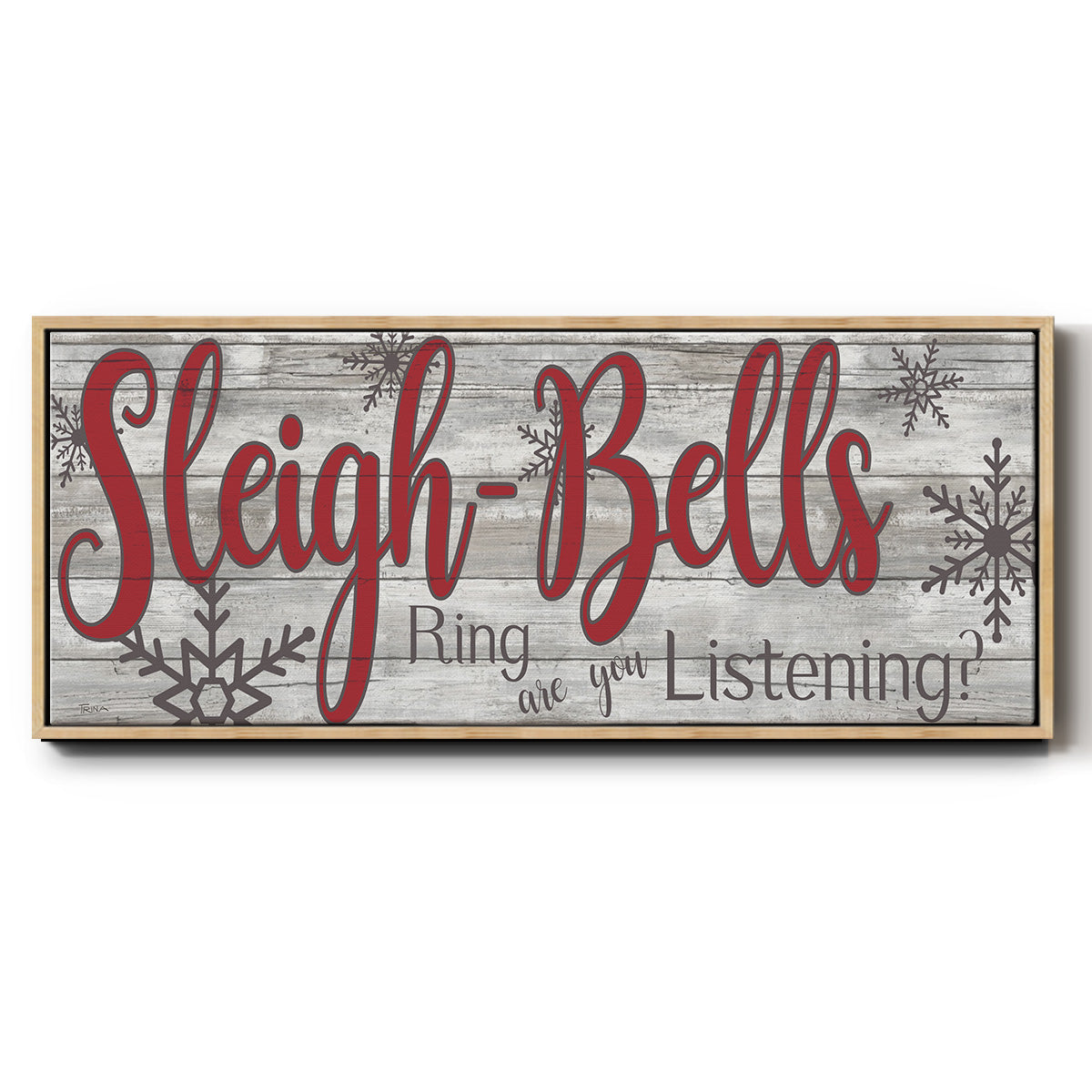 Sleigh Bells - Floater Framed Canvas Print