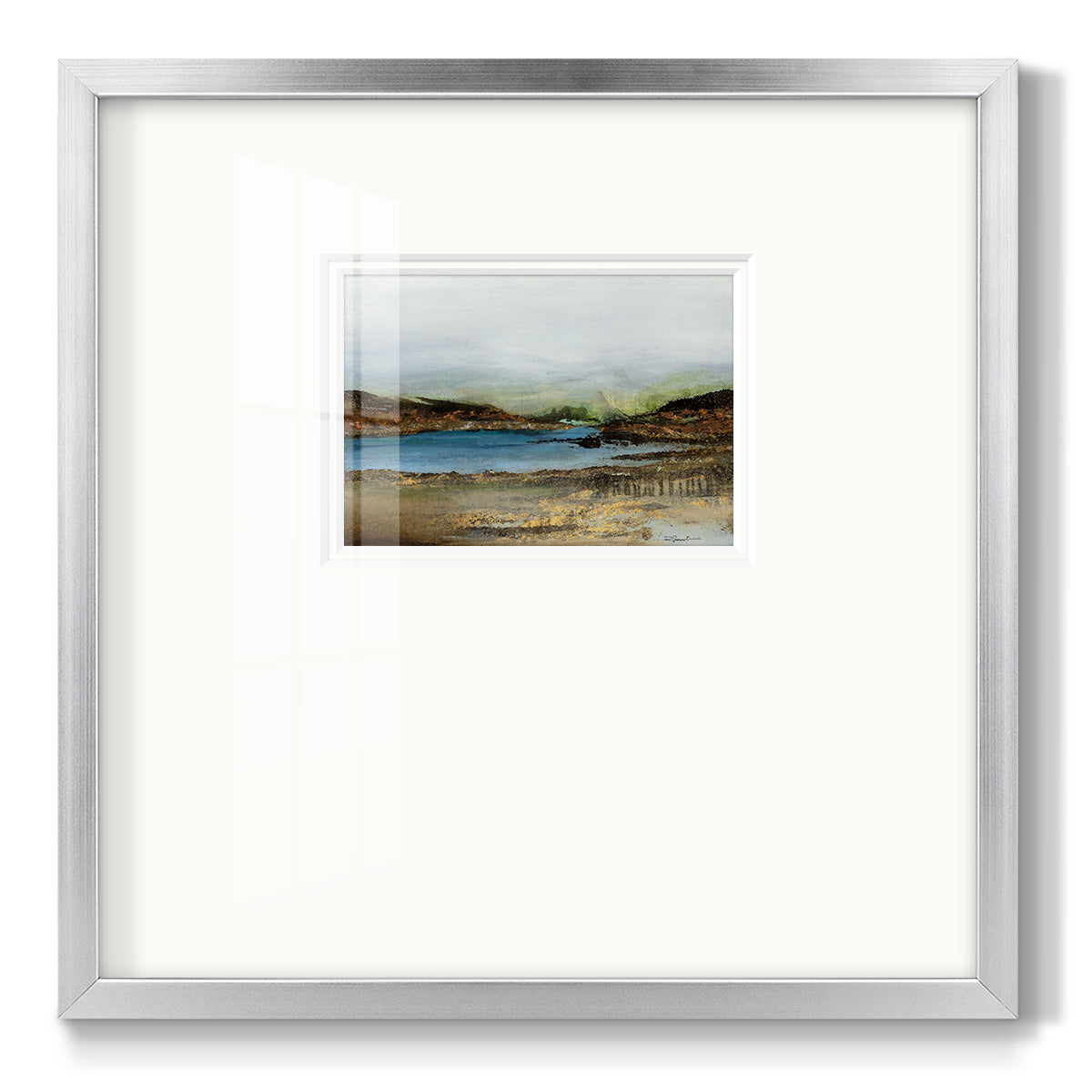 Lakeside - Double Matboard Framed Print