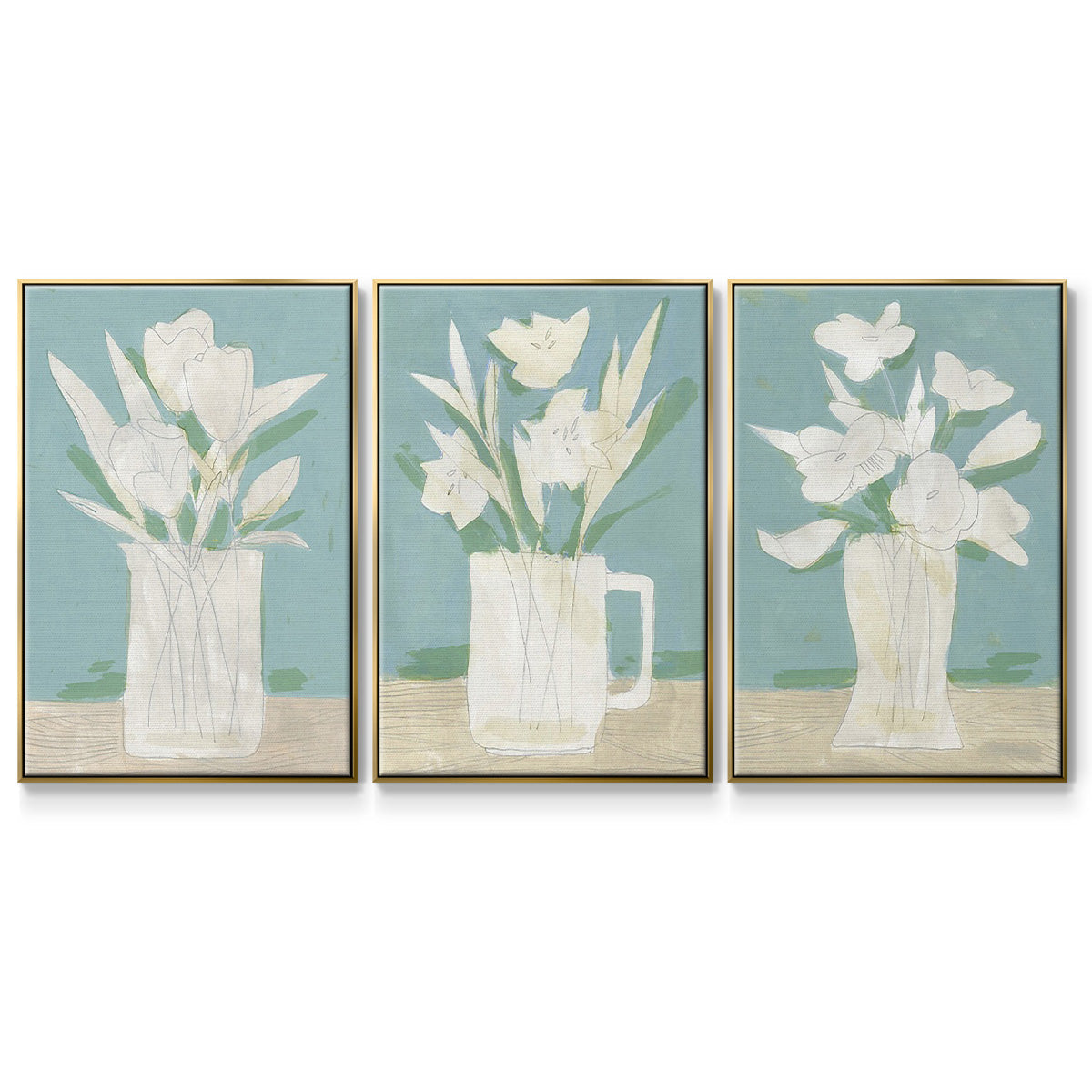 Mushroom Species X - Floater Framed Canvas Set