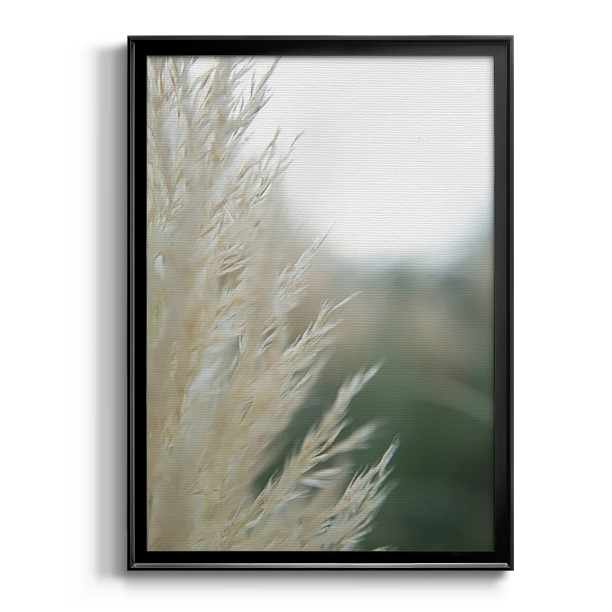 Subtle Grasses I - Modern Framed Canvas Print