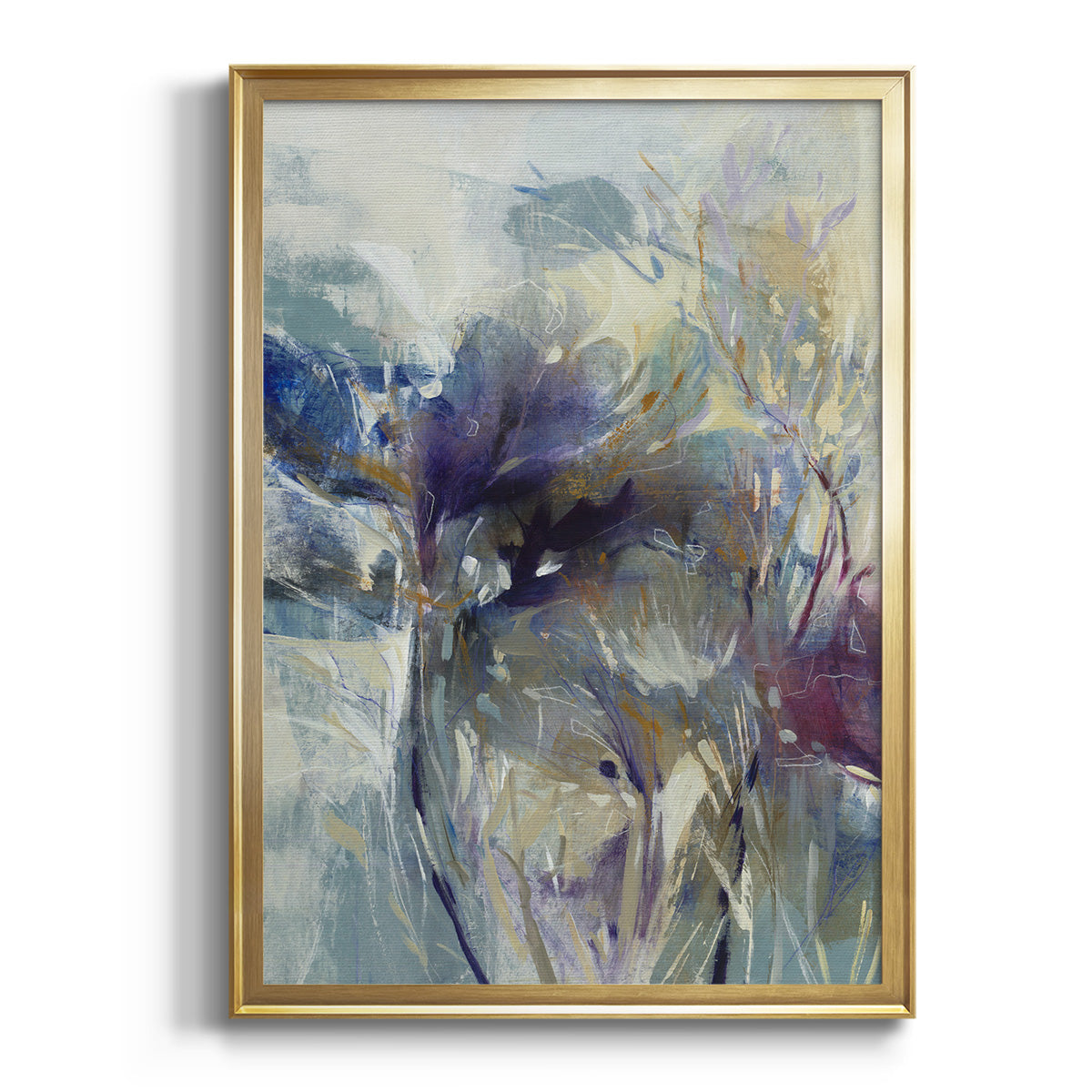 Meadow Saffron I - Modern Framed Canvas Print