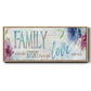 Family Love Story - Floater Framed Canvas Print