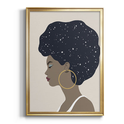 Heavenly Hair I - Modern Framed Canvas Print