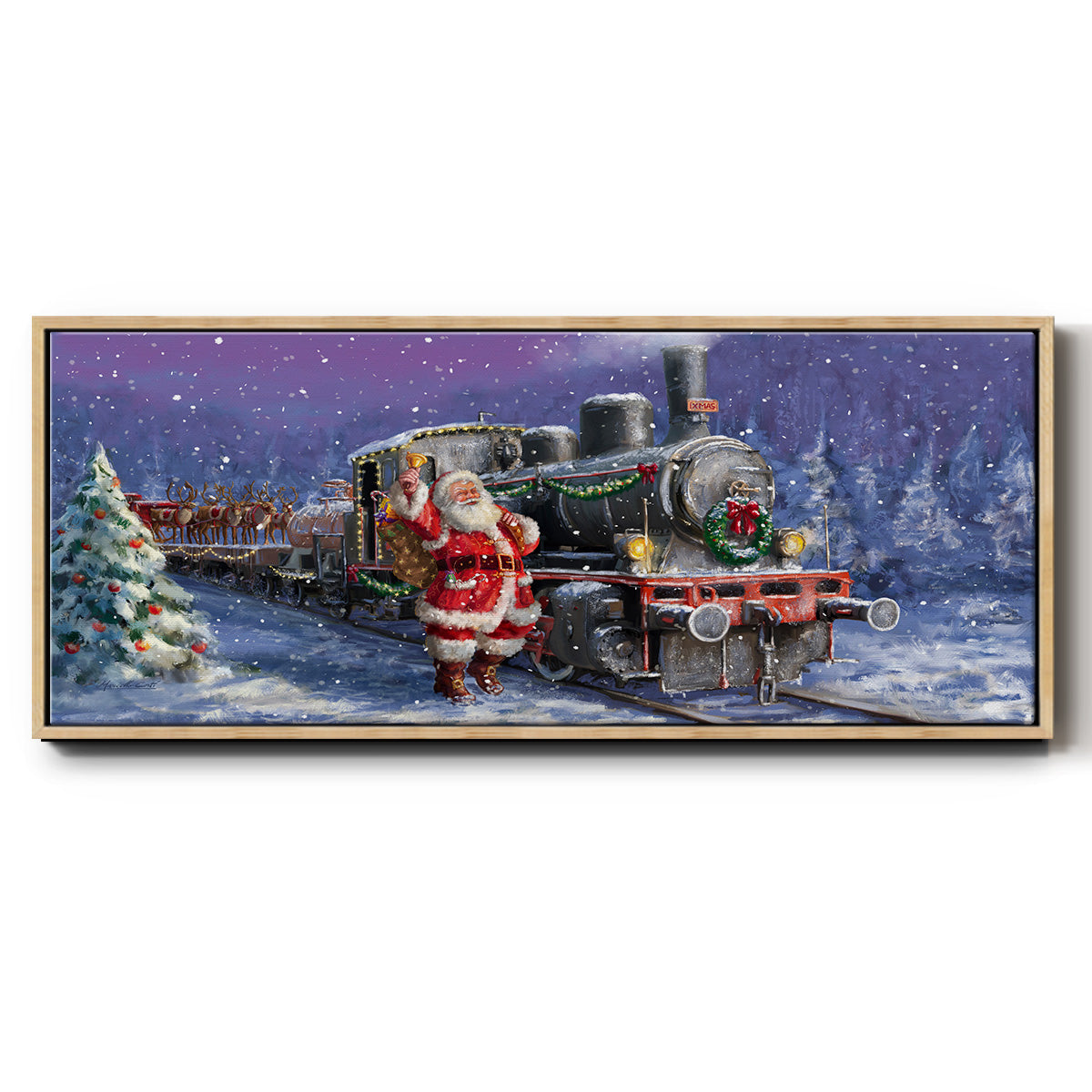 All Aboard - Floater Framed Canvas Print