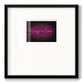 Neon Love II - Double Matboard Framed Print