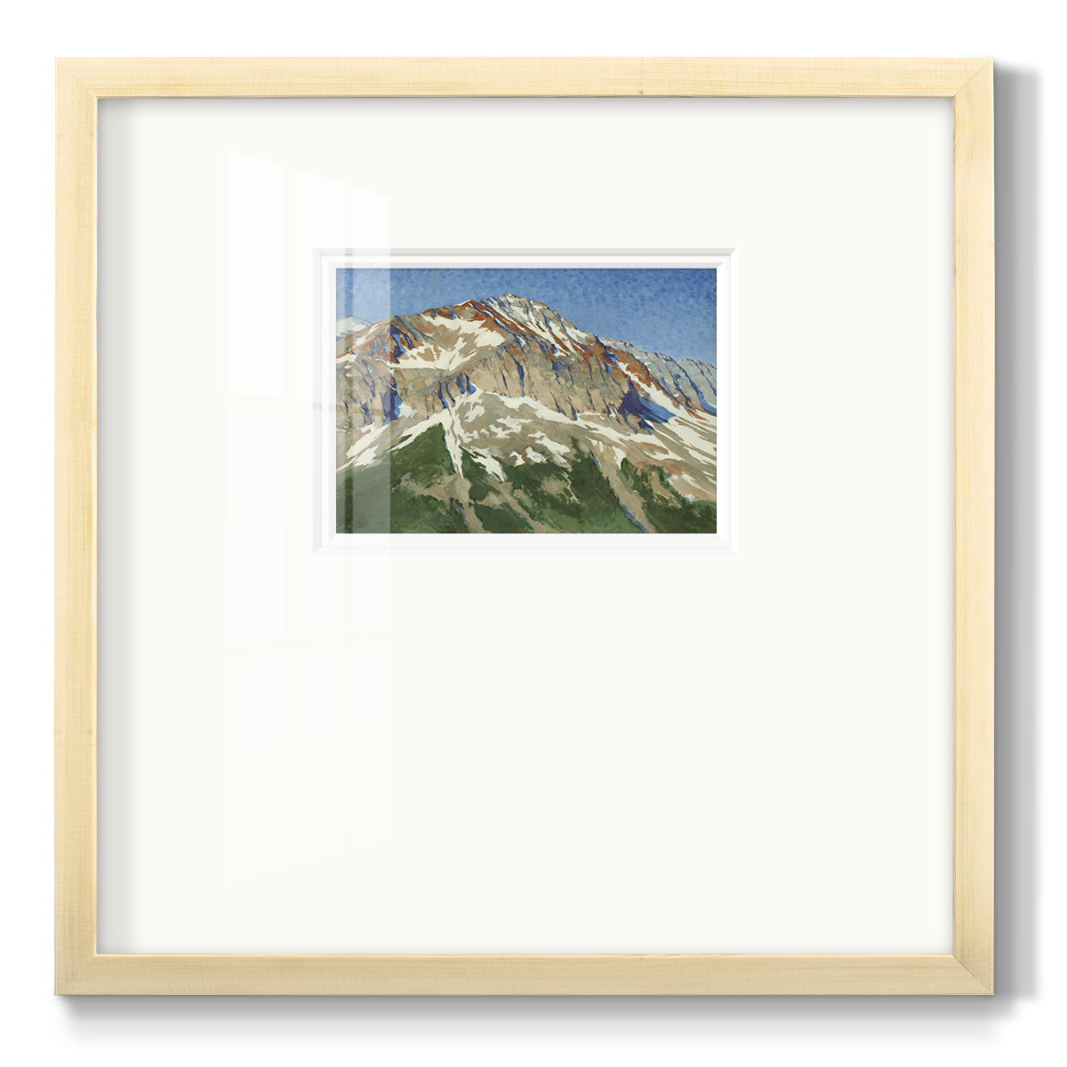 Vermillion Ascent- Premium Framed Print Double Matboard