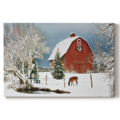 Snowwhite Nativity at Midnight - Canvas Art Print