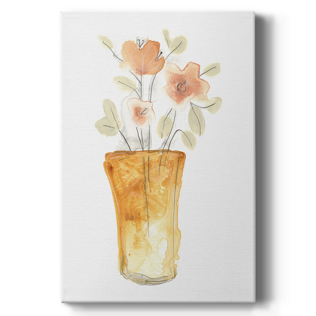 Blossom Pop Study I Premium Gallery Wrapped Canvas - Ready to Hang