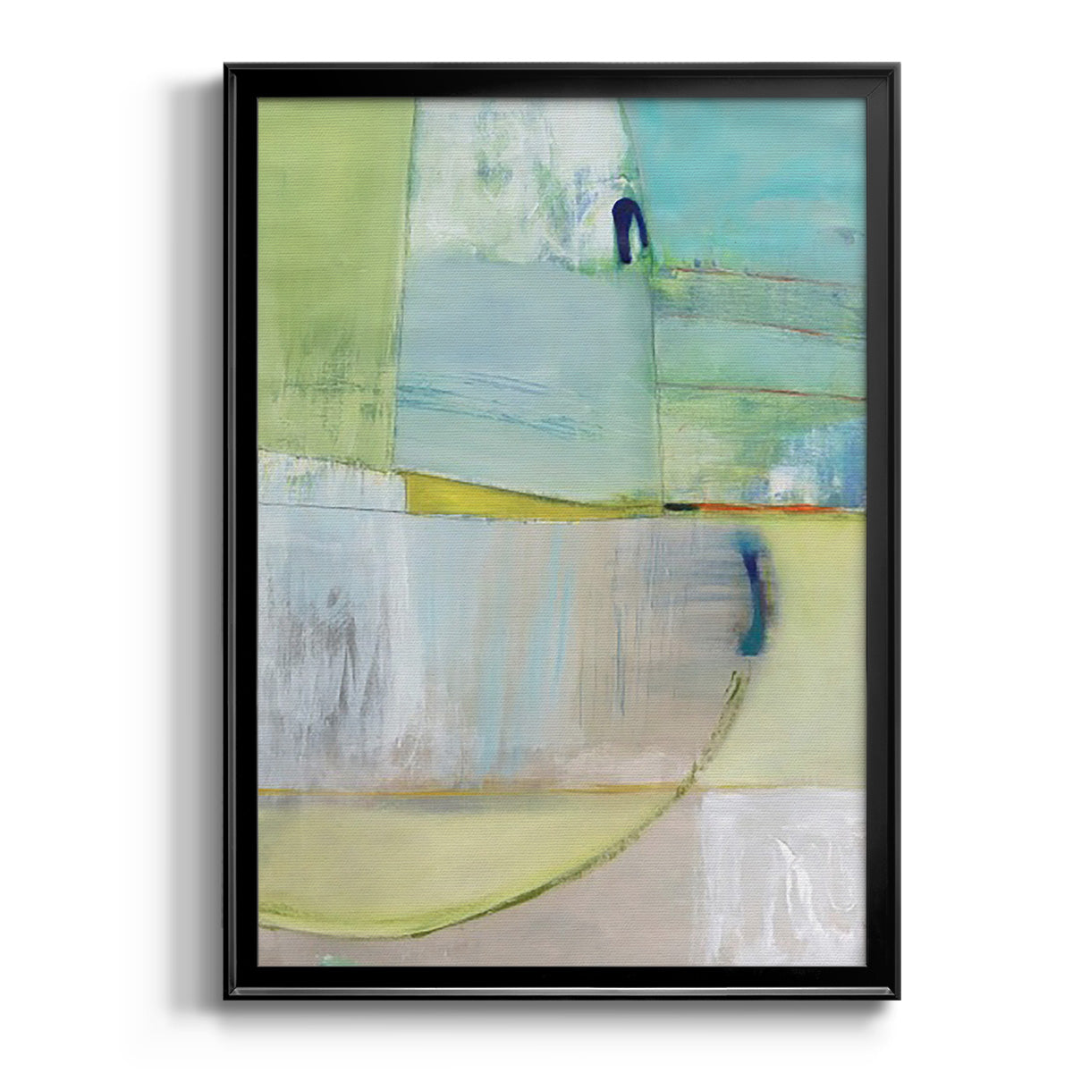 Incoming - Modern Framed Canvas Print