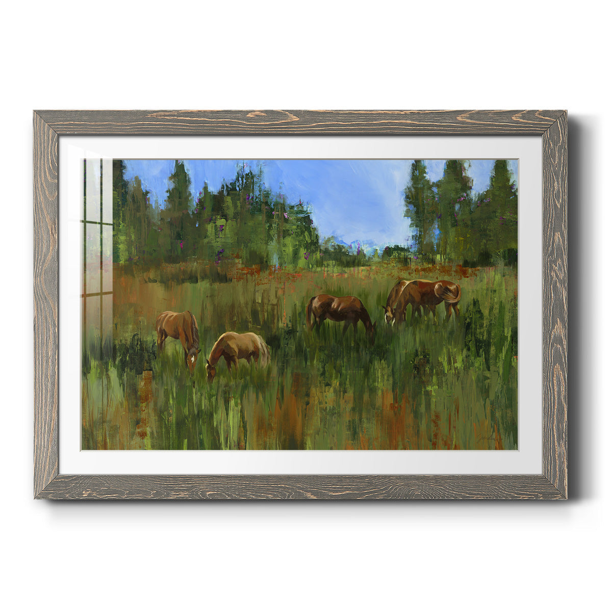 The Grass Is Always Greener - Barnwood Framed Art Print
