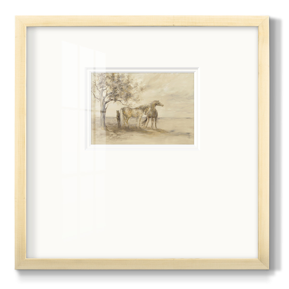 FAMILY TREE Premium Framed Print Double Matboard