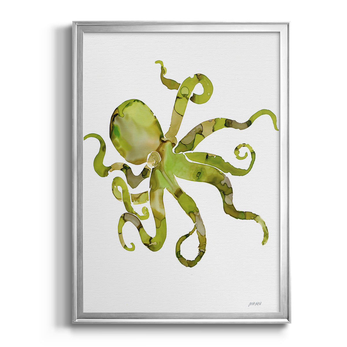 Octopus - Modern Framed Canvas Print