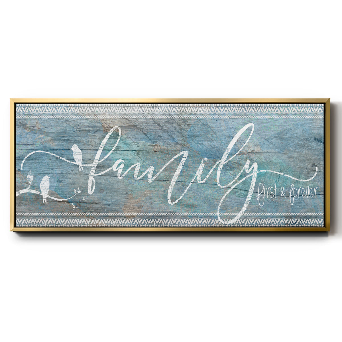 Family First - Floater Framed Canvas Print
