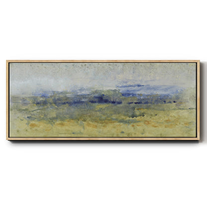 Open Terrain II - Floater Framed Canvas Print