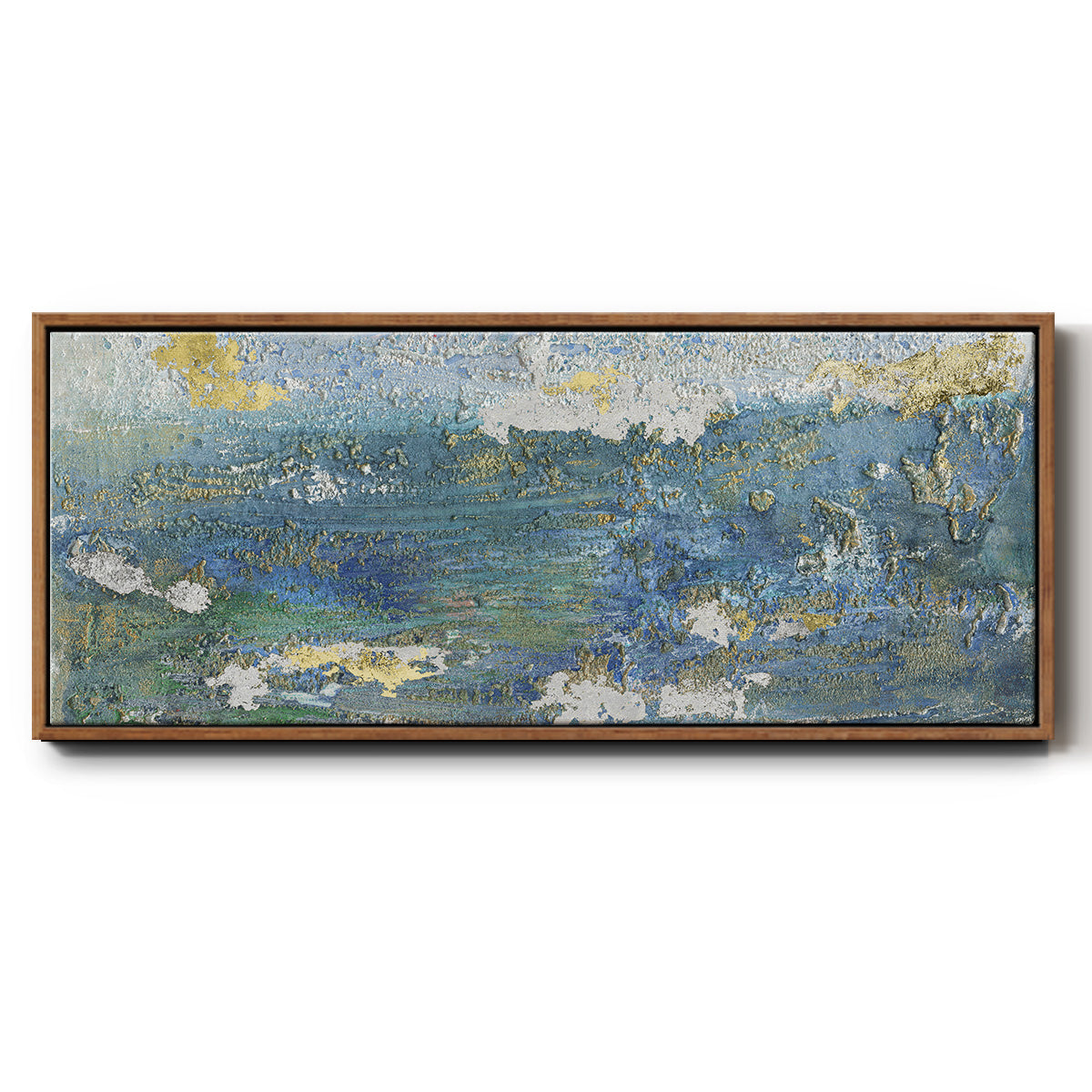 Sparkling Sea I - Floater Framed Canvas Print