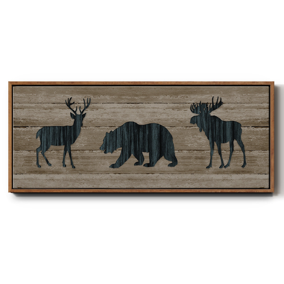Woodland Trio - Floater Framed Canvas Print