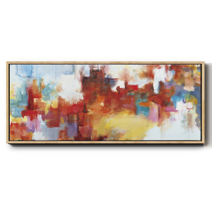 City Night II - Floater Framed Canvas Print