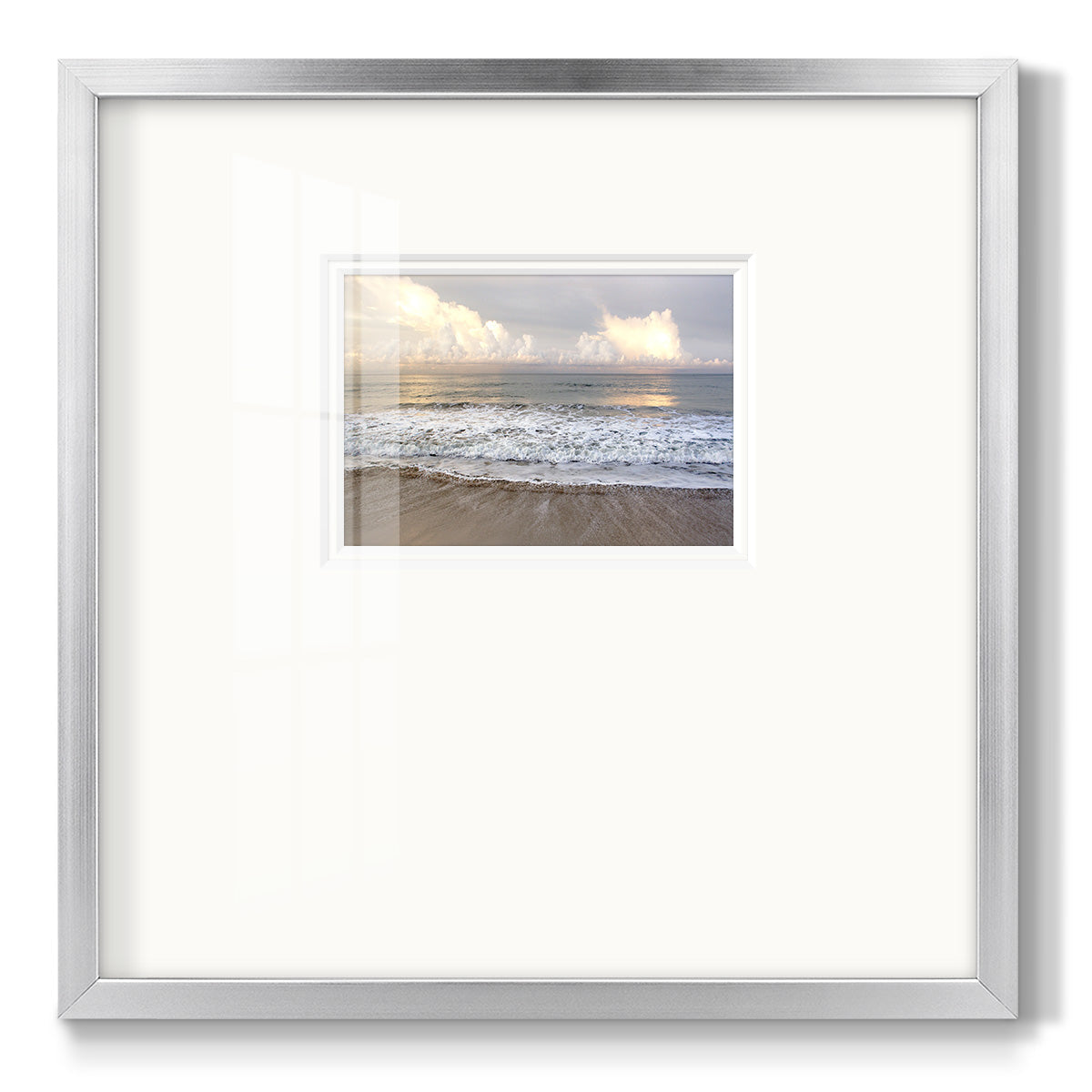 Ebbing Wave Premium Framed Print Double Matboard