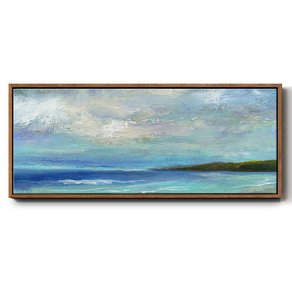 Island Inlet - Floater Framed Canvas Print