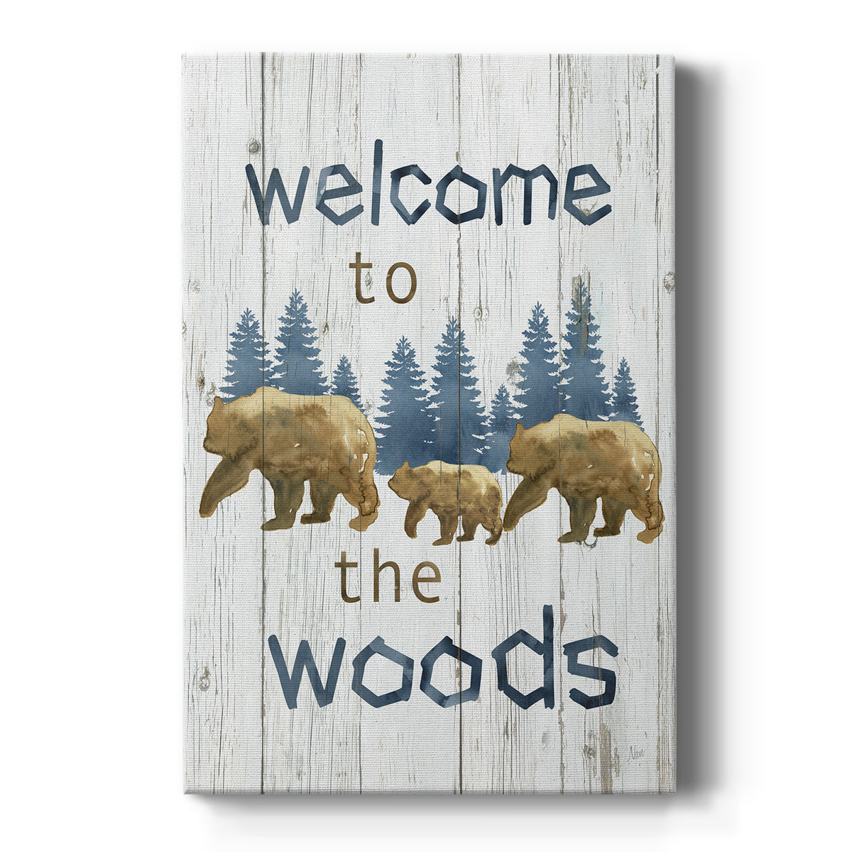 Welcome to the Woods Premium Gallery Wrapped Canvas - Ready to Hang