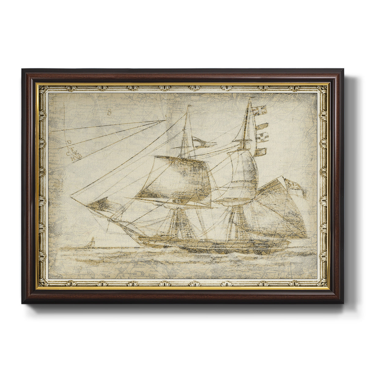 Ghost Ship II Premium Framed Canvas- Ready to Hang