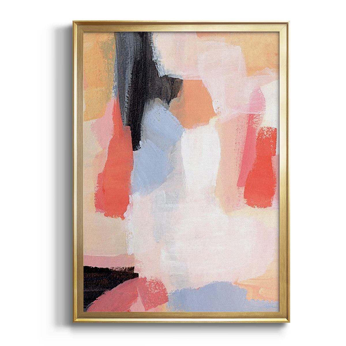 Aerial Scarlet II - Modern Framed Canvas Print