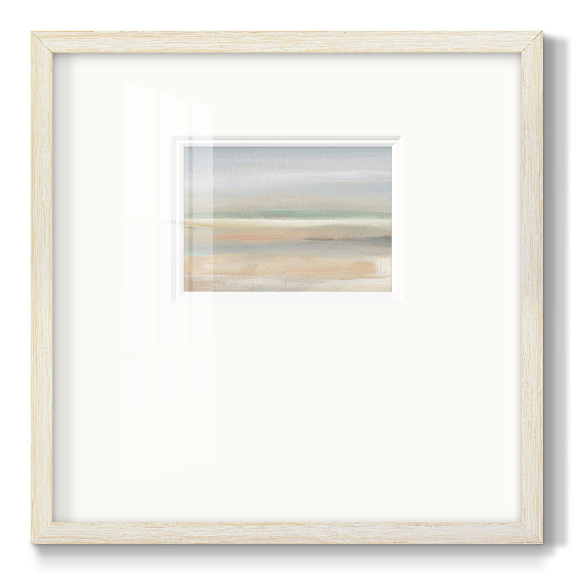 Soft Far Field Premium Framed Print Double Matboard