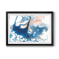 Dancing Blue I Premium Framed Print - Ready to Hang