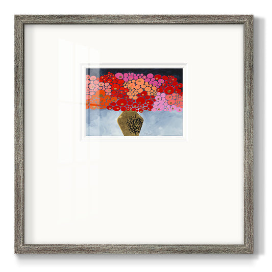 Red Poppies II- Premium Framed Print Double Matboard