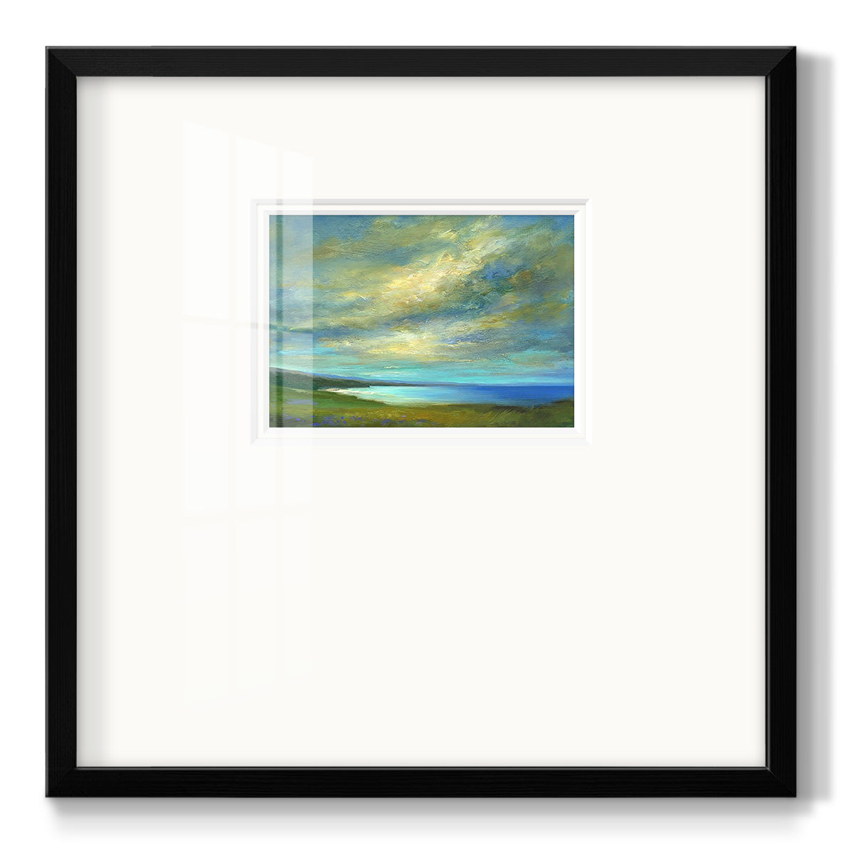 Coastal Views I - Double Matboard Framed Print