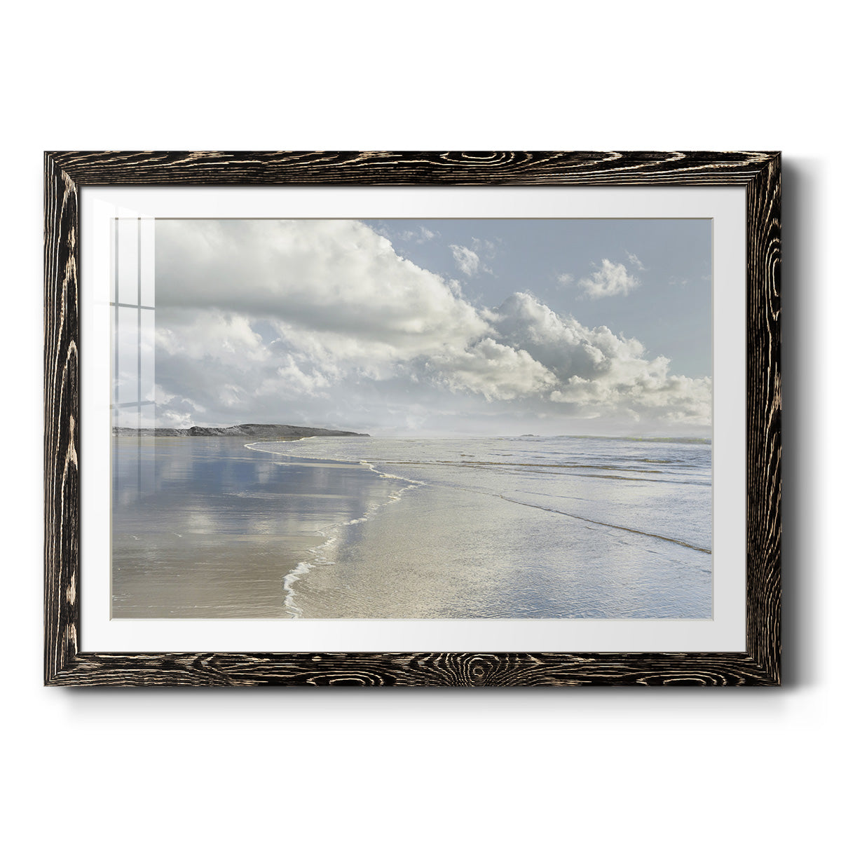 Infinity Beach - Barnwood Framed Art Print