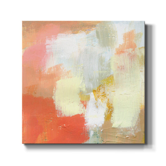 Yellow and Blush IV - Canvas Art Print