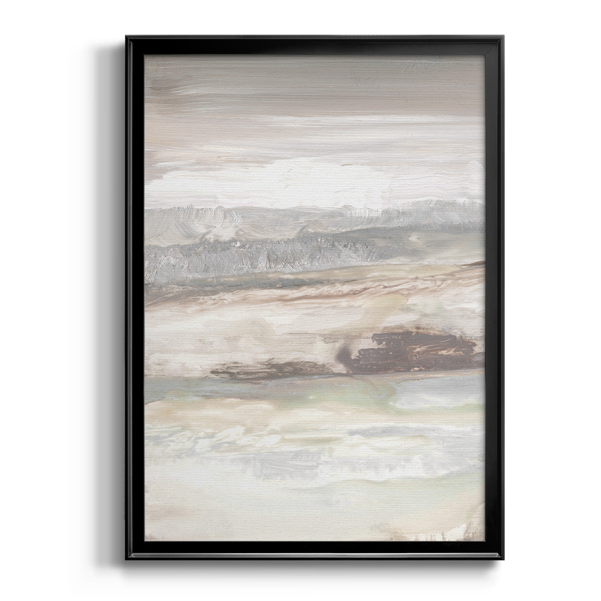 Neautral September Sky - Modern Framed Canvas Print
