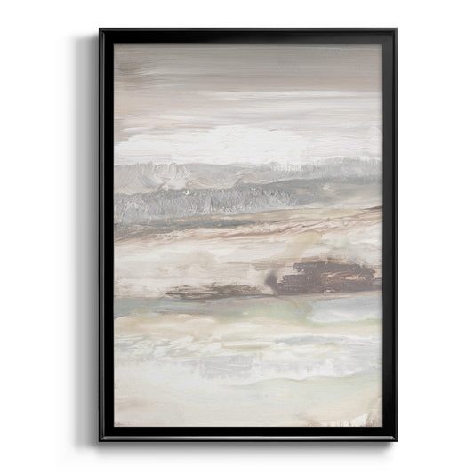 Neautral September Sky - Modern Framed Canvas Print