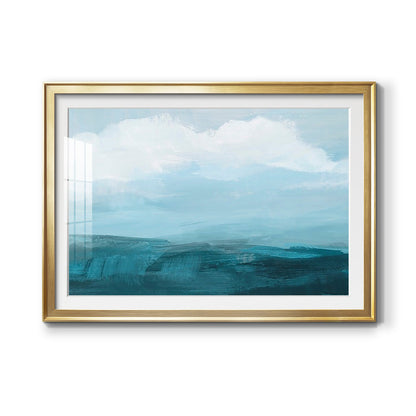 Azure Rising II Premium Framed Print - Ready to Hang