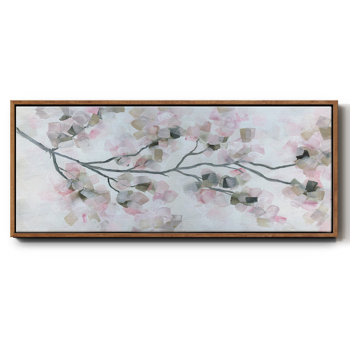 Cherry Blossoms - Floater Framed Canvas Print