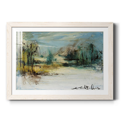 Wintery Horizon II - Barnwood Framed Art Print