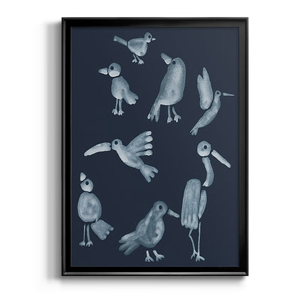 Flock II - Modern Framed Canvas Print