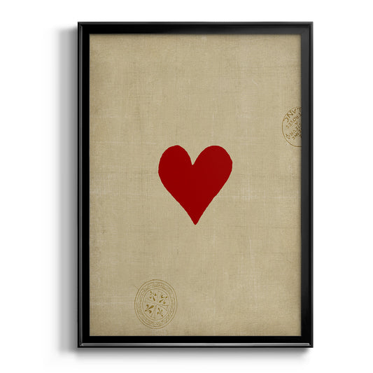Heart - Modern Framed Canvas Print