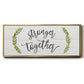 Stronger Together - Floater Framed Canvas Print