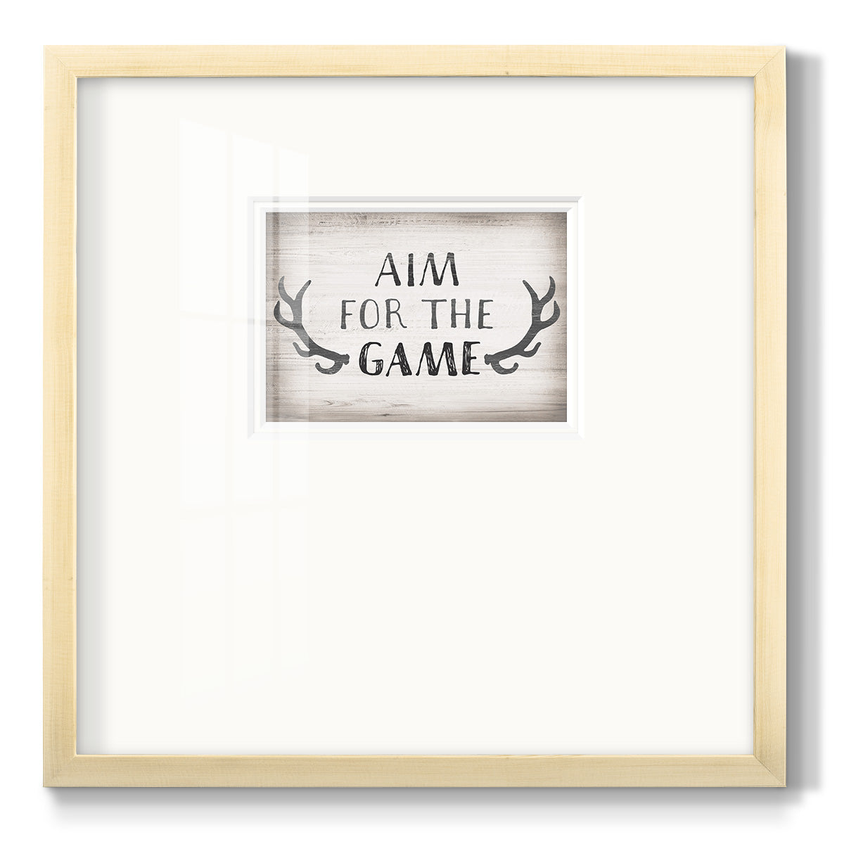 Aim Game Premium Framed Print Double Matboard