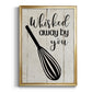 Whisked Away - Modern Framed Canvas Print