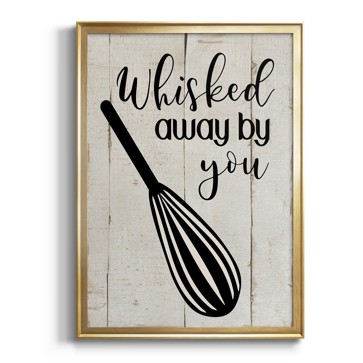 Whisked Away - Modern Framed Canvas Print